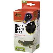 NIGHT BLK INC HEAT BULB 100W