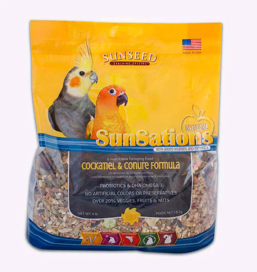 SUNSATIONS NATURAL COCKATIEL & CONURE FOOD