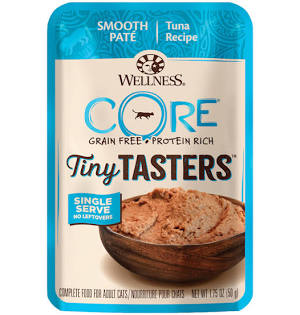 WELLNESS 1.75 OZ CAT CORE TINY TASTERS TUNA