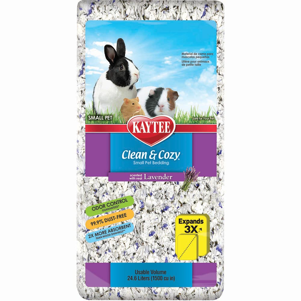 KT Clean & Cozy Lavender Scented Sm. Animal Bedding 1500CI