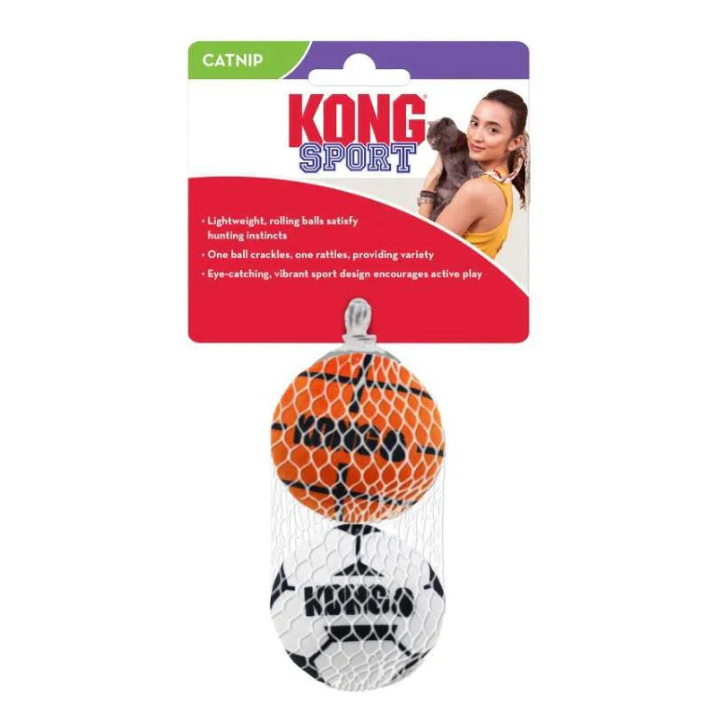 kong sport balls cats w/catnip