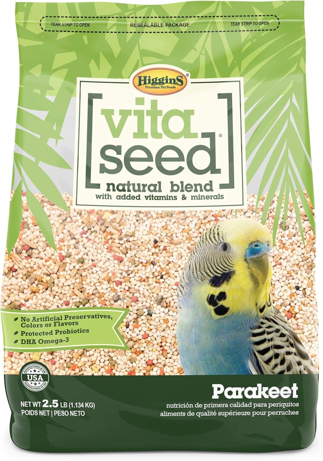 Higgins vita seed parakeet 2.5lbs