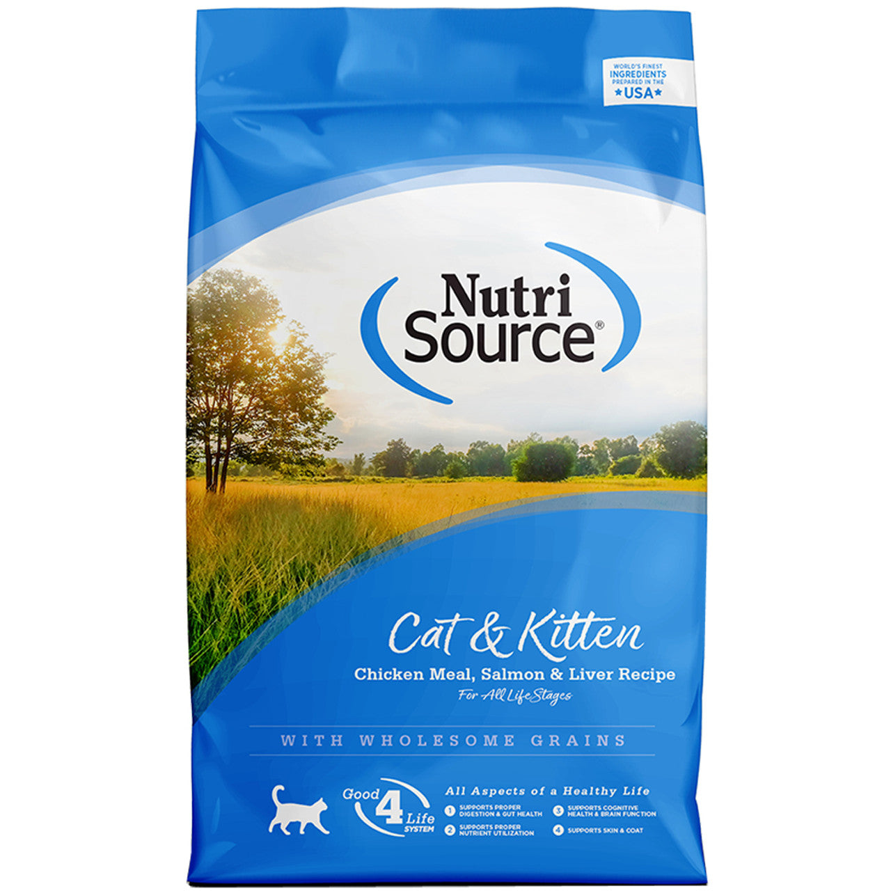 Nutrisource cat & kitten chicken & salom 4lb