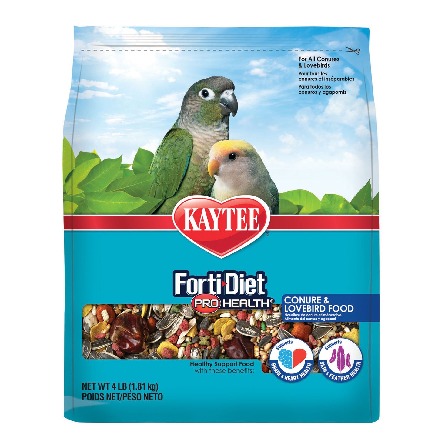 KT CONURE & LOVEBIRD FOOD 4#