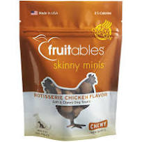 Fruitables 5 oz Dog Rotisserie Chicken Skinny Minis Treat EA