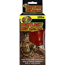 NIGHTLITE RED REPTILE BULB 100W