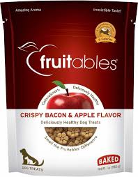 Fruitables 7 oz Dog Crispy Bacon & Apple Treat EA