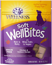 Wellness 6 oz Dog  Well Bites  Chick & Ven Soft Treat GF