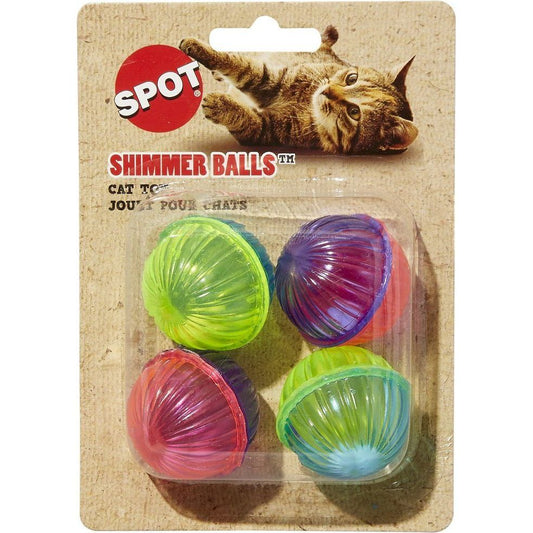 SHIMMER BALLS 4PK CAT TOY